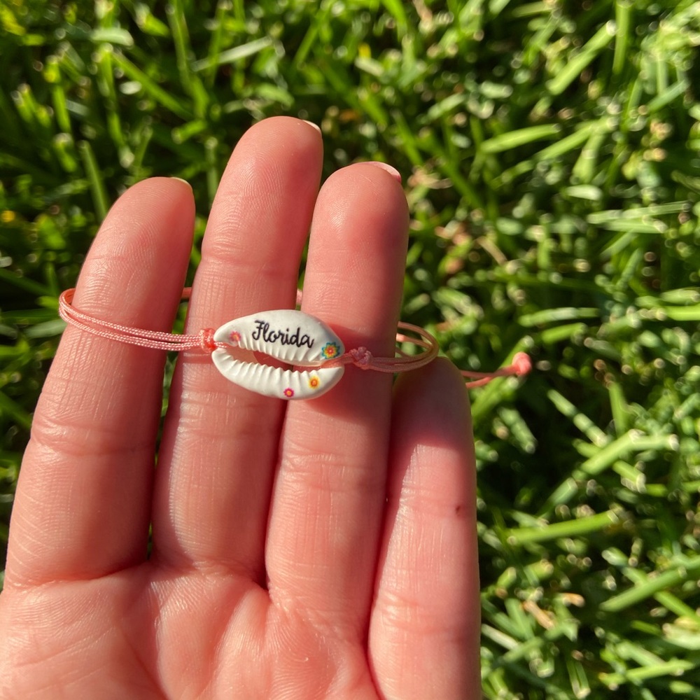 Puka shell necklace with matching shell bracelet